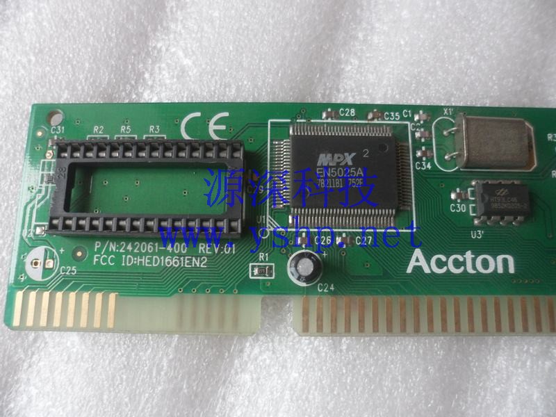 上海源深科技 Shanghai   威达电Industrial computer ACCTON ISA network card  242061-400 高清图片