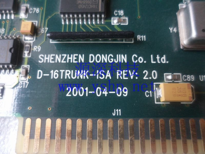 上海源深科技 Shanghai   Industrial computer 东进 原装ISA语音卡 D-16TRUNK-ISA REV2.0 高清图片