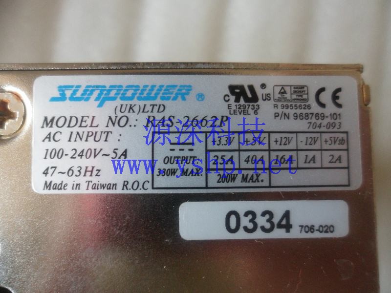 上海源深科技 Shanghai   HP 原装 MSL5026 磁带库 Power Supply   RAS-2662P 231668-001 高清图片