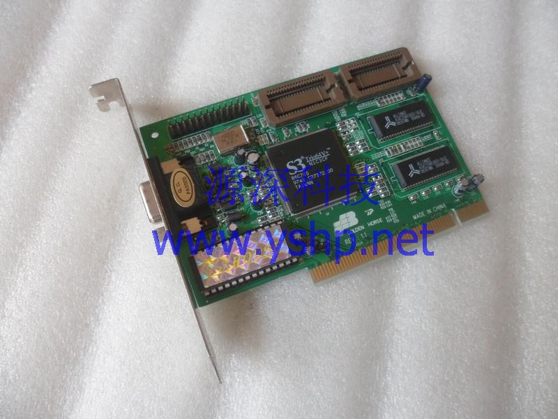 上海源深科技 Shanghai   S3 Trio64v+ GOLDEN HORSE REV 1.1 PCI Graphics Card   高清图片