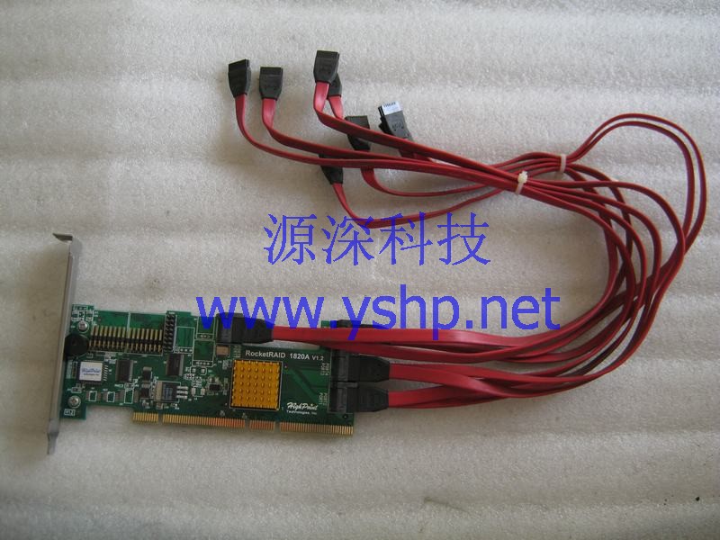 上海源深科技 Shanghai   HIGHPOINT RocketRAID 1820A V1.2 PCI-X SATA  Raid card 高清图片