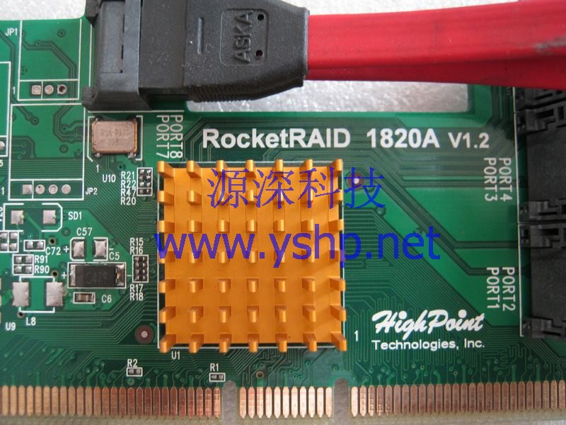 上海源深科技 Shanghai   HIGHPOINT RocketRAID 1820A V1.2 PCI-X SATA  Raid card 高清图片