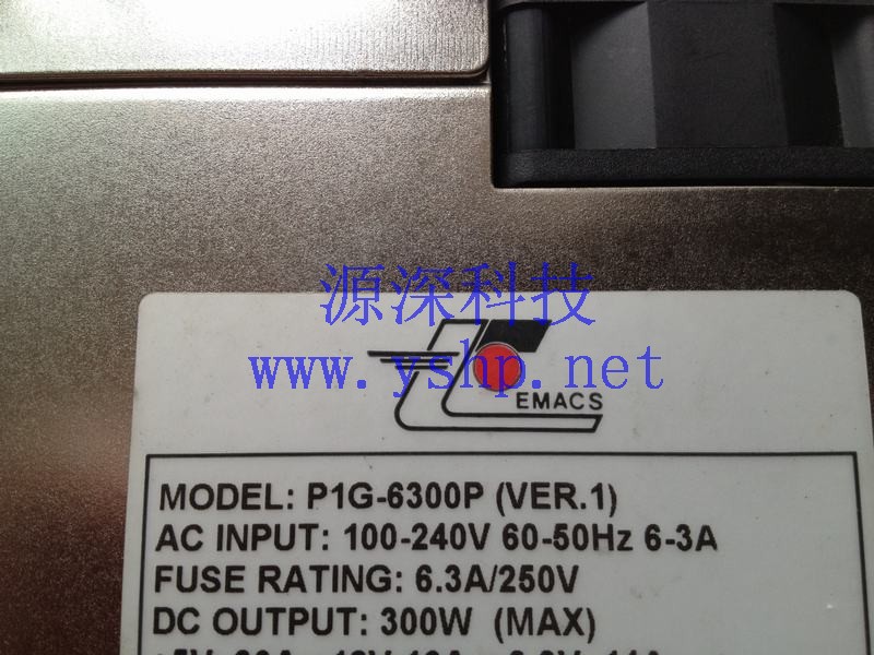 上海源深科技 Shanghai   新巨 EMACS ZIPPY P1G-6300P VER.1 1UEquipment power supply 高清图片