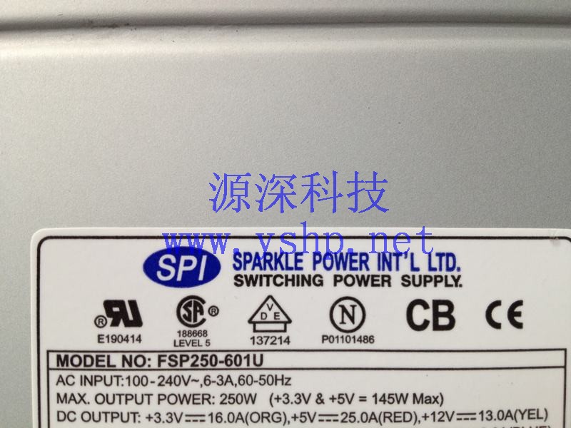 上海源深科技 Shanghai   全汉 SPI FSP250-601U 网络设备  Server Power Supply   高清图片