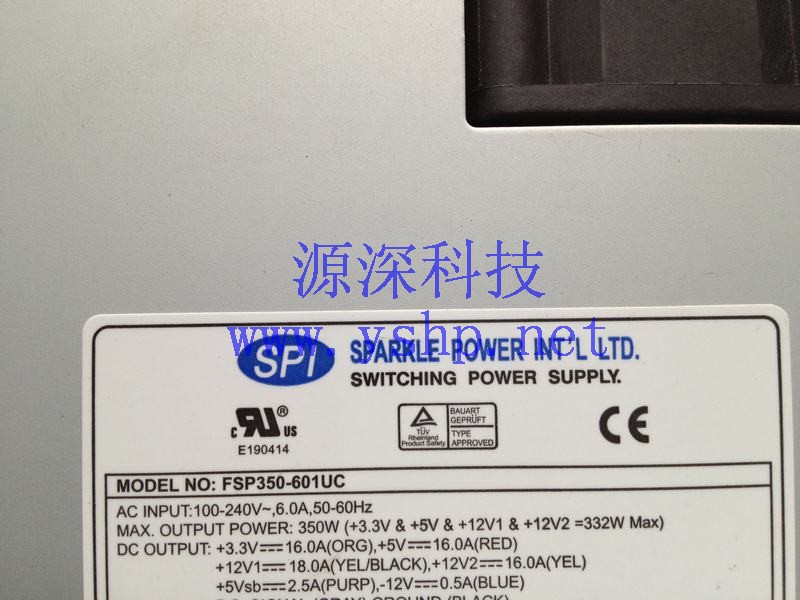 上海源深科技 Shanghai   全汉 SPI FSP350-601UC 网络设备  Server Power Supply   高清图片