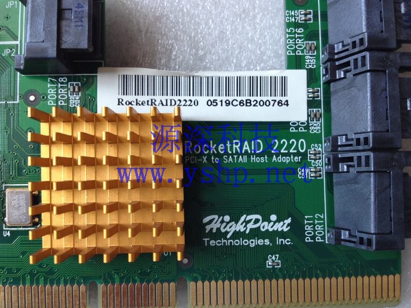 上海源深科技 Shanghai   HighPoint RocketRAID 2220 PCI-X SATAII Raid card 高清图片