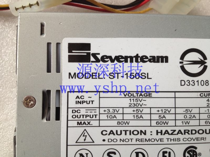 上海源深科技 Shanghai   SEVENTEAM ST-150SL 1U Server Equipment power supply 150W 高清图片