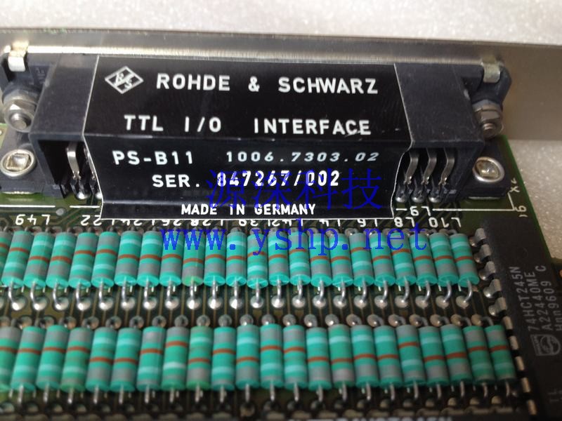 上海源深科技 Shanghai   ROHDE SCHWARZ TTL IO INTERFACE PS-B11 1006.7303.02 高清图片