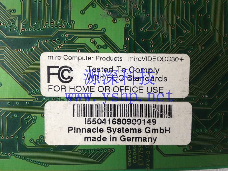 上海源深科技 Shanghai   Pinnacle systems GmbH miroVIDEODC30+ 601694-6.0 视频 Capture Card  高清图片