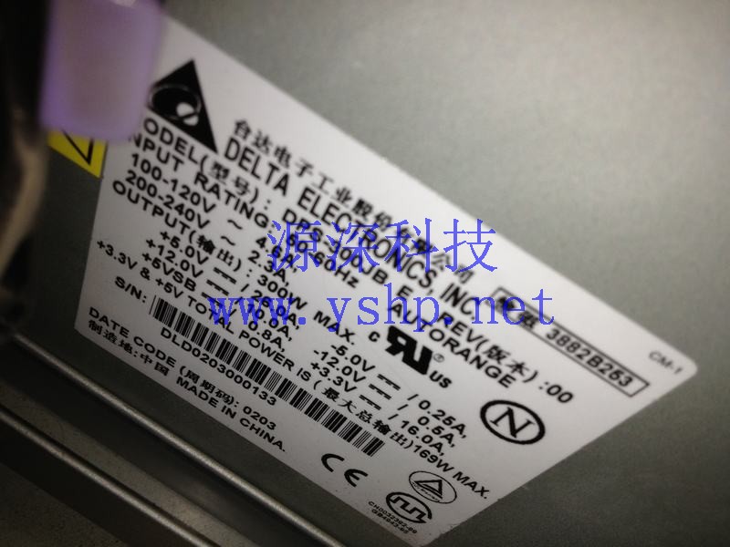 上海源深科技 Shanghai   台达 DPS-300JBE REV:00 300W  Server Power Supply   高清图片