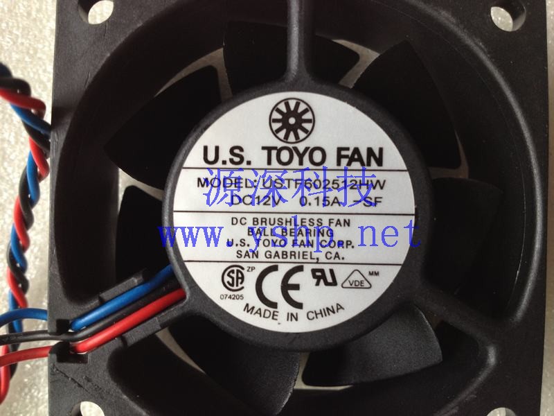 上海源深科技 Shanghai    industrial fan   U.S. TOYO FAN USTF602512HW-SF DC12V 0.15A 高清图片