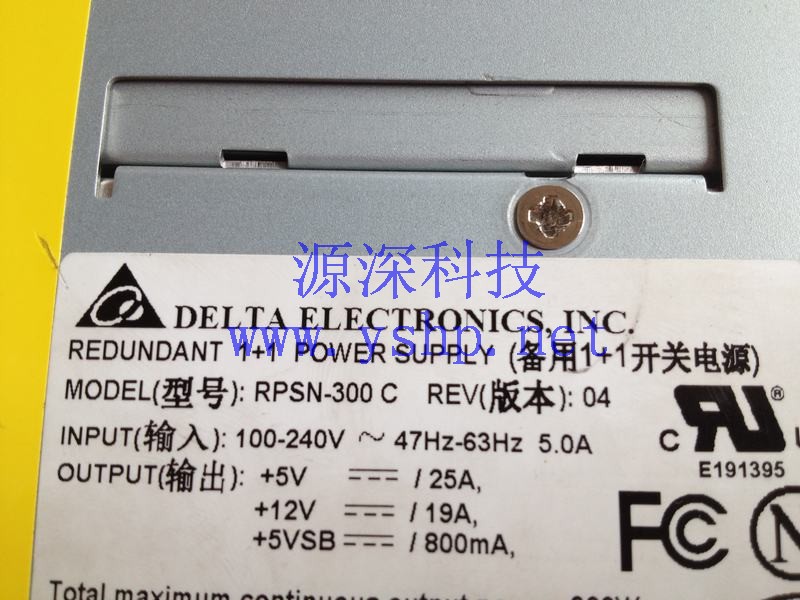 上海源深科技 Shanghai   DELTA台达  Server网络设备 RPSN-300C 备用1+1开关 Power Supply   modules 高清图片