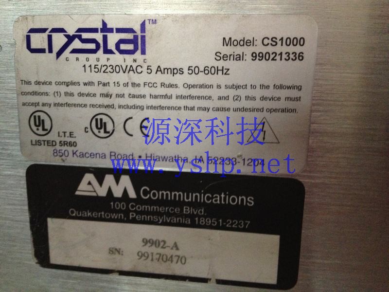 上海源深科技 Shanghai   Omni MCU 9902-A  SERIES crystal CS1000 高清图片