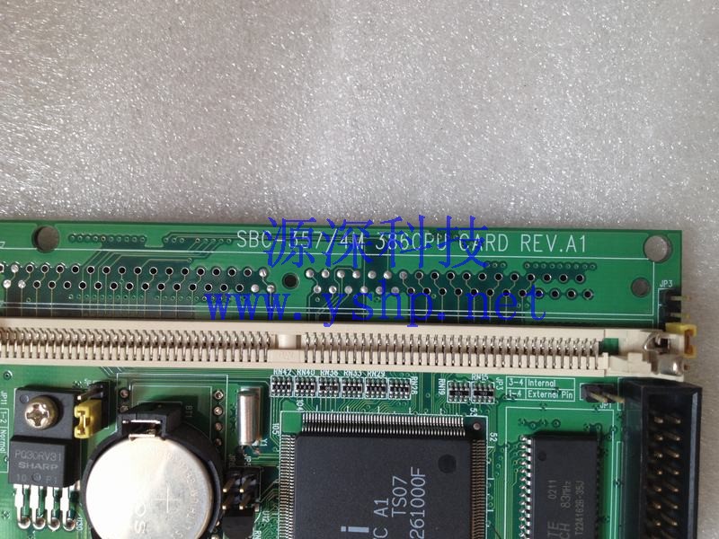 上海源深科技 Shanghai   Industrial  computer mainboard   半长卡 SBC-357/4M 386CPU CARD REV.A1 高清图片