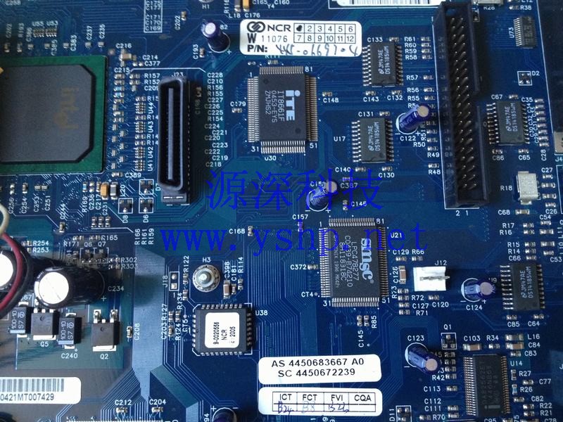 上海源深科技 Shanghai   NCR PELE2 蓝色mainboard 445-0669704 445-0683667 A0 72239 BIOS 1.07 高清图片