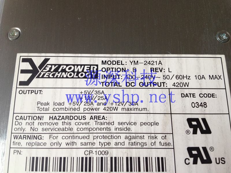 上海源深科技 Shanghai   SUN StorEdge 3310磁盘阵列柜 Power Supply   YM-2421A 3705398-02 高清图片