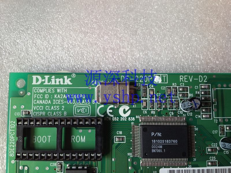 上海源深科技 Shanghai   D-Link DE-220PT REV-D2 ISA RJ45 10M network card  高清图片