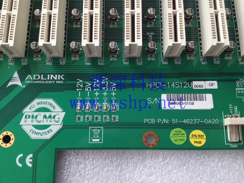 上海源深科技 Shanghai   ADLINK Industrial computer backplane  12*PCI 3*ISA HPCI-14S12U 51-46237-0A20 高清图片