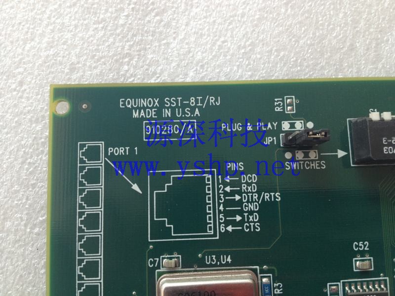 上海源深科技 Shanghai   EQUINOX 8口 Serial card  SST-8I/RJ 910280A 950280 高清图片