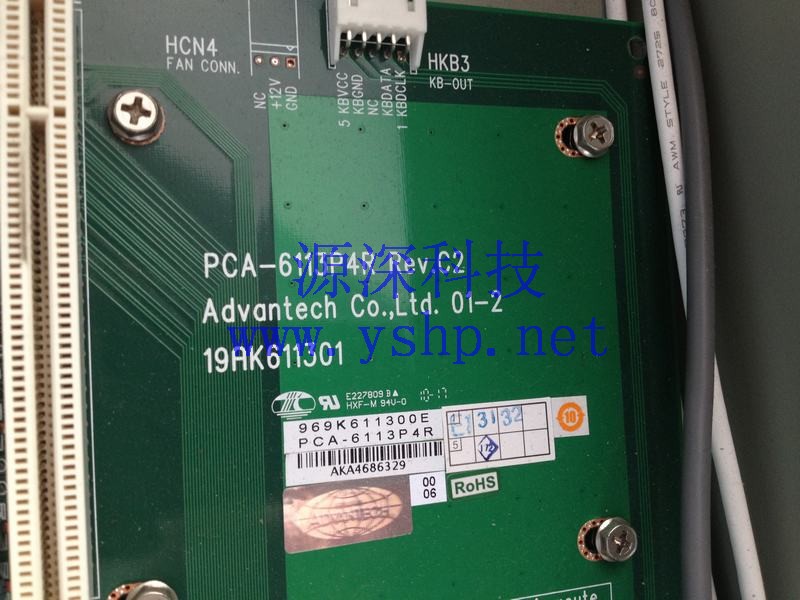 上海源深科技 Shanghai   ADVANTECHAdvantechIndustrial computer backplane  PCA-6113P4R REV.C2 9*ISA 4*PCI 高清图片