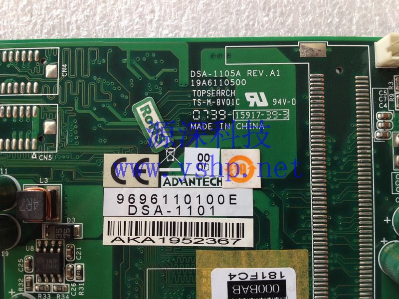 上海源深科技 Shanghai   Advantech DSA-1101 Advantech Industrial 集成mainboard DSA-1105A REV.A1 9696110100E 高清图片