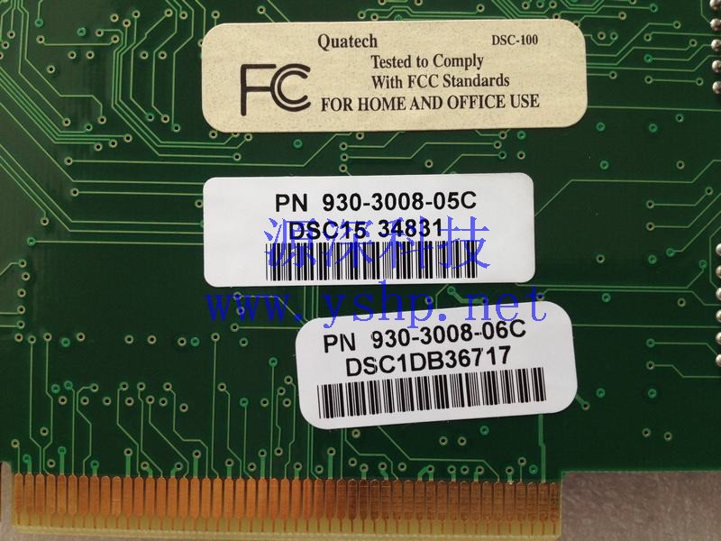 上海源深科技 Shanghai   PCI Industrial  Serial card  QUATECH DSC-100 REV.C DSC-100DB 930-3008-05C 高清图片