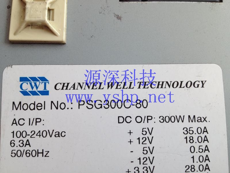 上海源深科技 Shanghai   Industrial computer Industrial Equipment  Power Supply   CWT PSG300C-80 高清图片