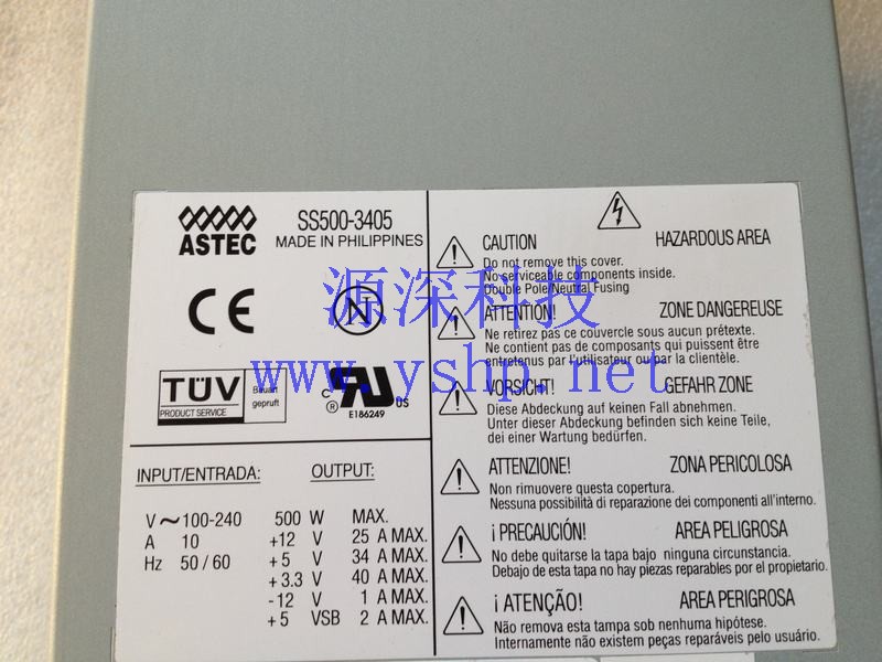 上海源深科技 Shanghai   Fujitsu siemens FUJI ASTEC SS500-3405  Power Supply   高清图片