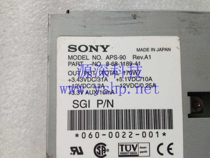 上海源深科技 Shanghai   SGI O2  Power Supply   APS-90 REV.A1 8-68-1189-41 060-0022-001 高清图片