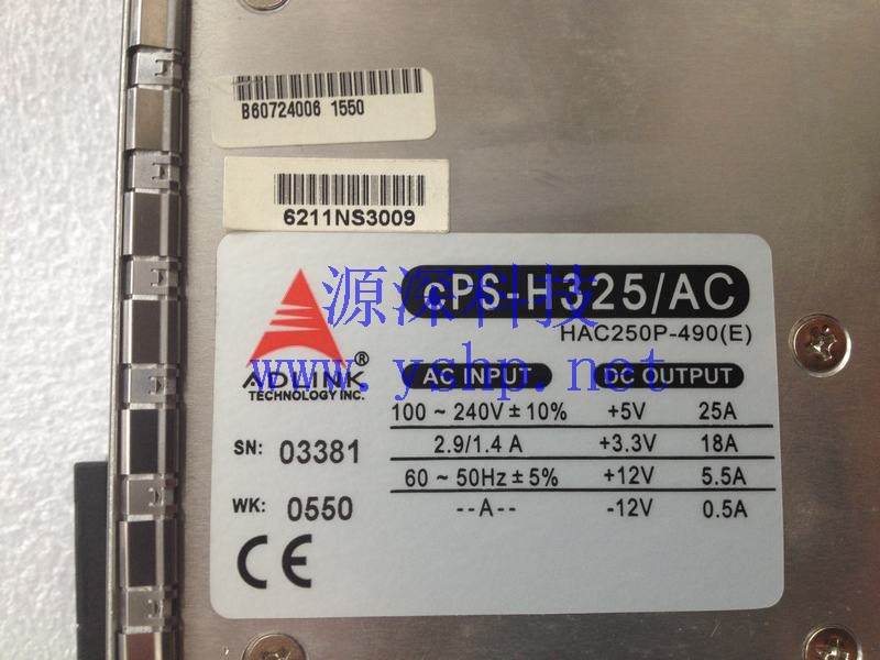 上海源深科技 Shanghai   ADLINK cPCIS-6400U  Power Supply   cPS-H325/AC HAC250P-490(E) 高清图片