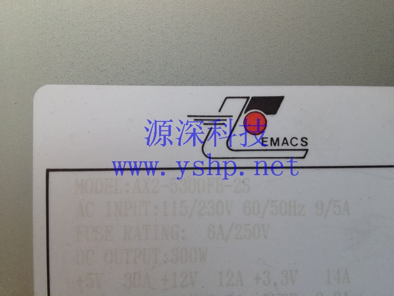 上海源深科技 Shanghai   EMACS Industrial Equipment  Industrial computer Power Supply   AX2-5300FB-2S 高清图片