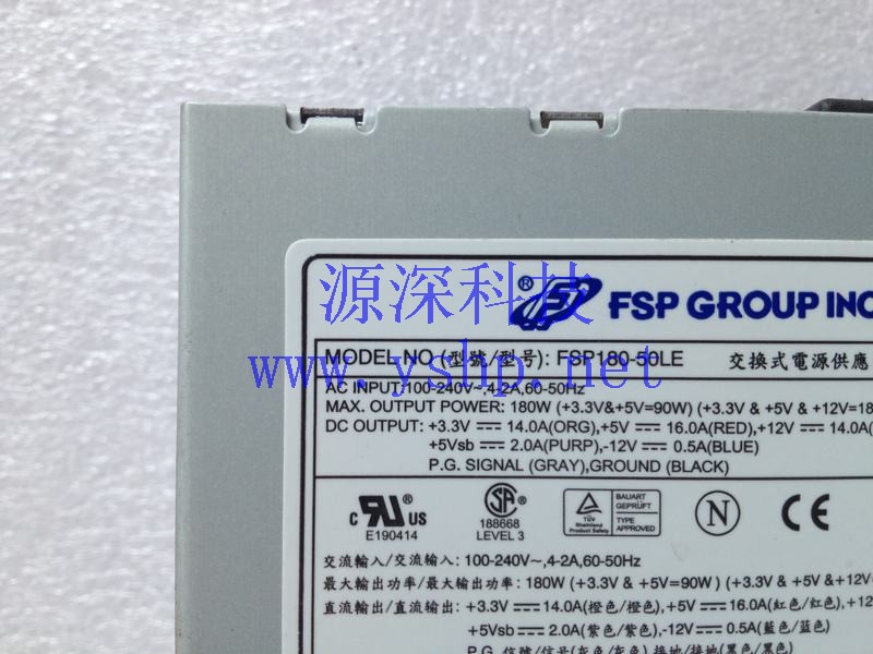 上海源深科技 Shanghai   Advantech Industrial Equipment  Industrial computer Power Supply   FSP180-50LE 高清图片