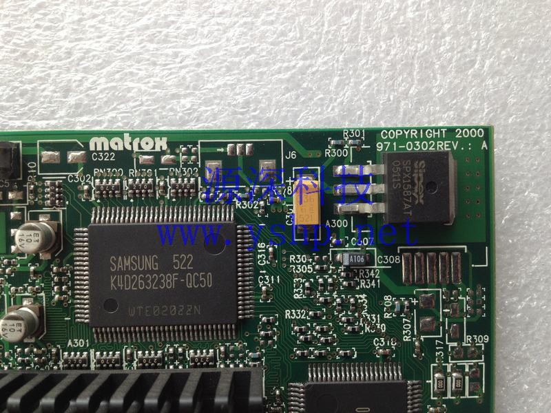 上海源深科技 MATROX AGP专业 Graphics Card   971-0302 REV A G45FMDHA32DB 高清图片