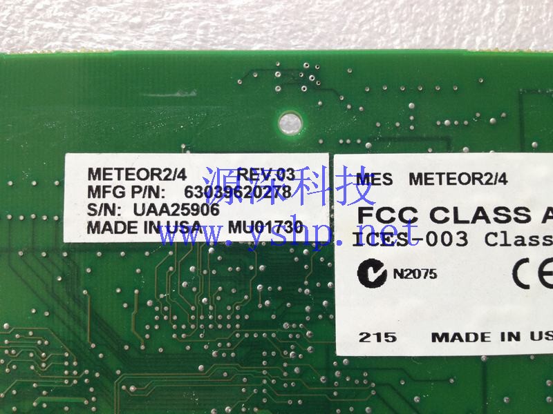 上海源深科技 MATROX 图像 Capture Card  Meteor_II 750-03 REV.A METEOR2/4 REV.03 63039620278 高清图片