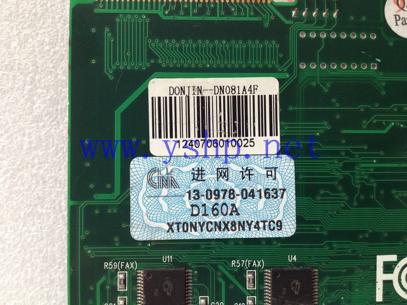 上海源深科技 Shanghai   语音卡 D081A-PCI REV 2.5 DONJIN-DN081A4F D160A 高清图片