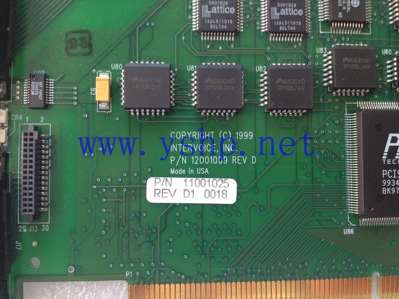 上海源深科技 Shanghai   INTERVOICE 12001009 REV D 11001025 REV D1 VCD MB PCI 10001062 高清图片