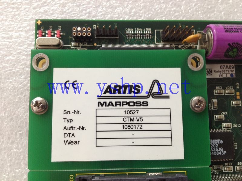 上海源深科技 Shanghai   ARTIS MARPOSS CTM-V5 PROCESS MONITORING SYSTEM 高清图片