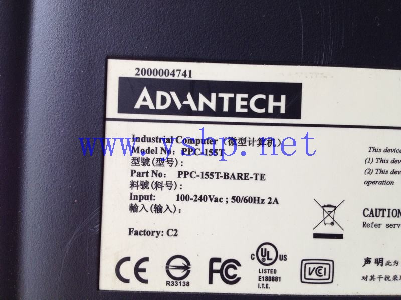 上海源深科技 Shanghai   Advantech Industrial Equipment  平板电脑 PPC-155T Computer   高清图片