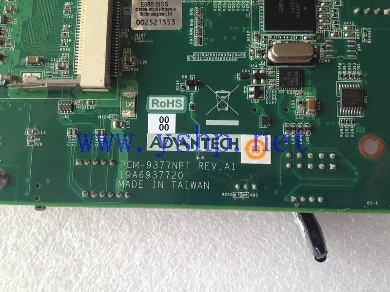 上海源深科技 Shanghai   Advantech Industrial Equipment  Industrial computer mainboard PCM-9377 PCM-9377NPT REV.A1 高清图片