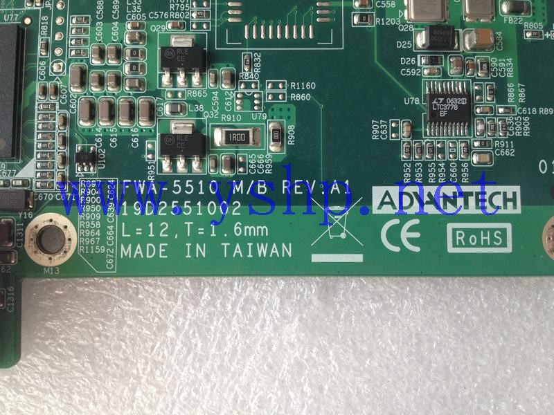 上海源深科技 Shanghai   Advantech Industrial Equipment  Industrial computer mainboard FWA-5510 MB REV.A1 19D2551002 高清图片