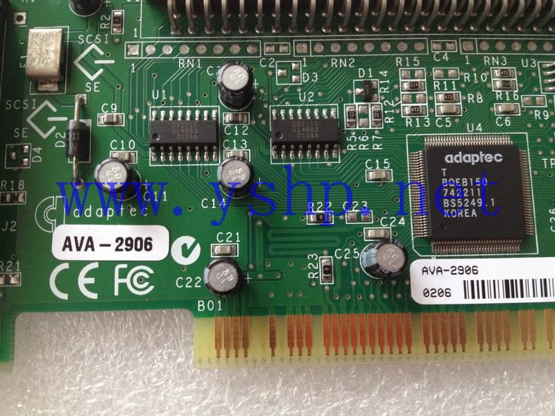 上海源深科技 Shanghai   Adaptec AVA-2906 PCI interface SCSI卡 高清图片