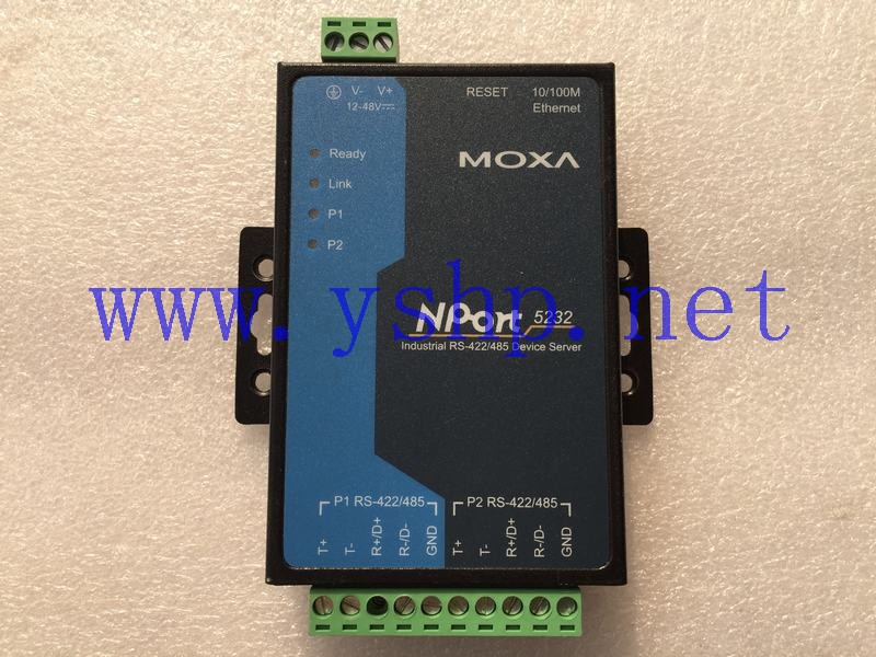 上海源深科技 Shanghai   摩莎 MOXA NPort 5232 2口RS422/485设备联网 Server 高清图片