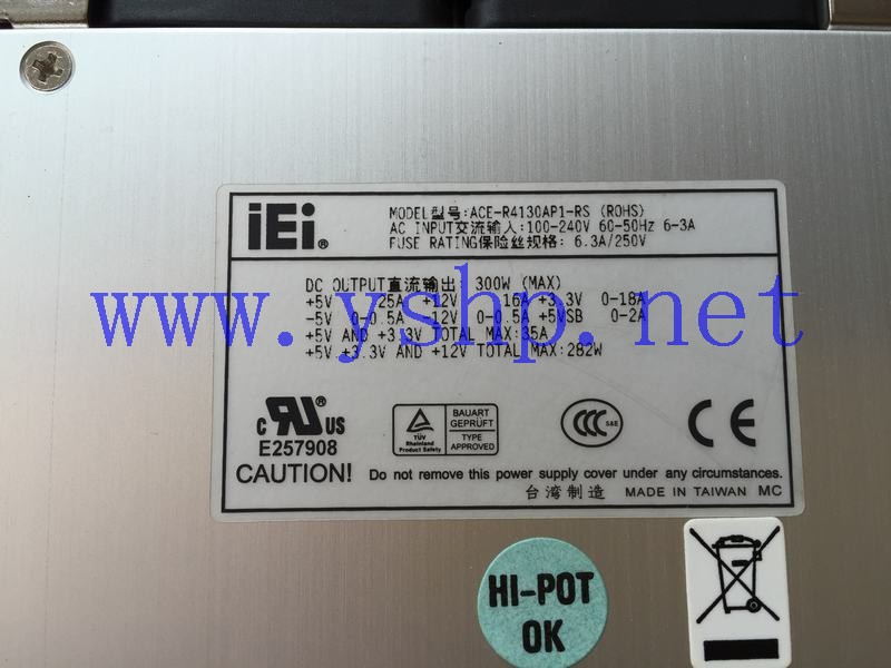 上海源深科技 Shanghai   IEI威强Industrial Equipment  冗余 Hot Swap Power Supply  ACE-R4130AP1-RS (ROHS) 高清图片