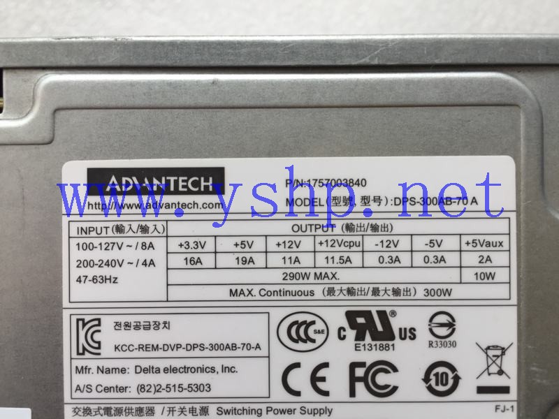 上海源深科技 Shanghai   Advantech Industrial Power supply 1757003840 DPS-300AB-70 A 高清图片