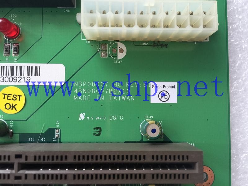 上海源深科技 Shanghai   PCISA Industrial backplane NBP08007-HC REV B1 1*PCISA 7*ISA 高清图片