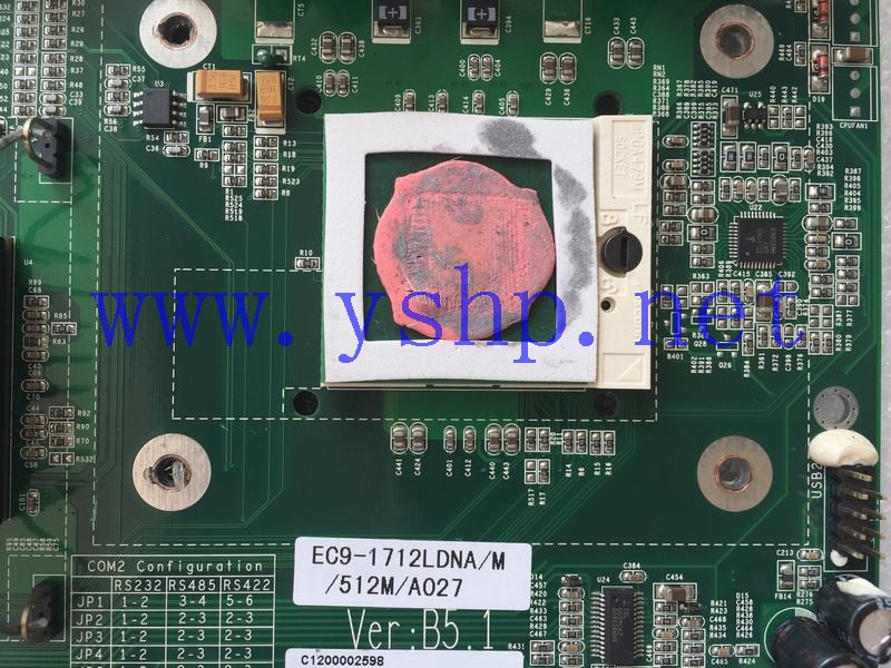 上海源深科技 Shanghai   研祥Industrial  computer mainboard   EC9-1712LDNA/M/512M/A027 VER B5.1 高清图片