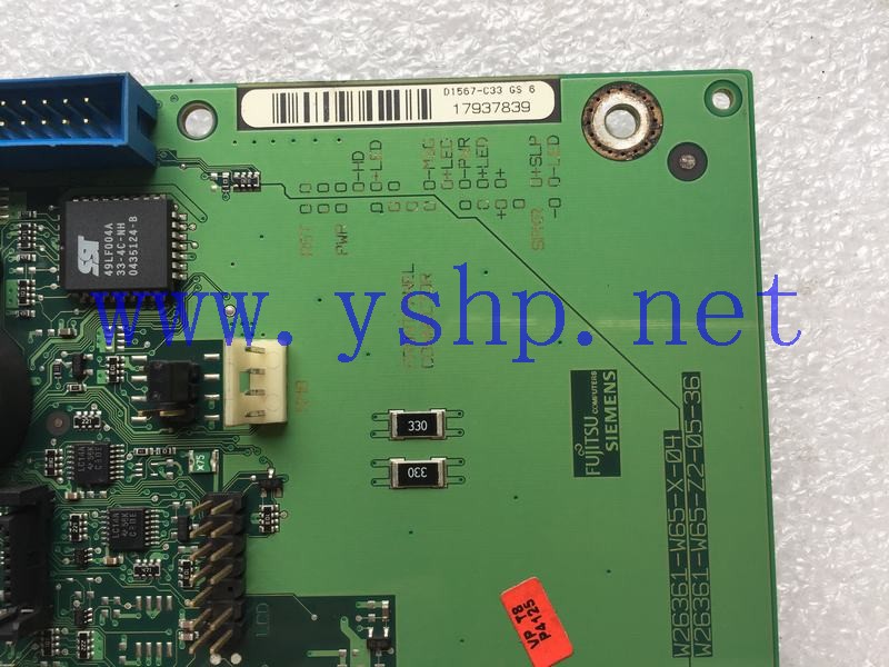 上海源深科技 Shanghai    Fujitsu  Siemens  专用mainboard W26361-W65-X-04 Z2-05-36 D1567-C33 GS6 高清图片