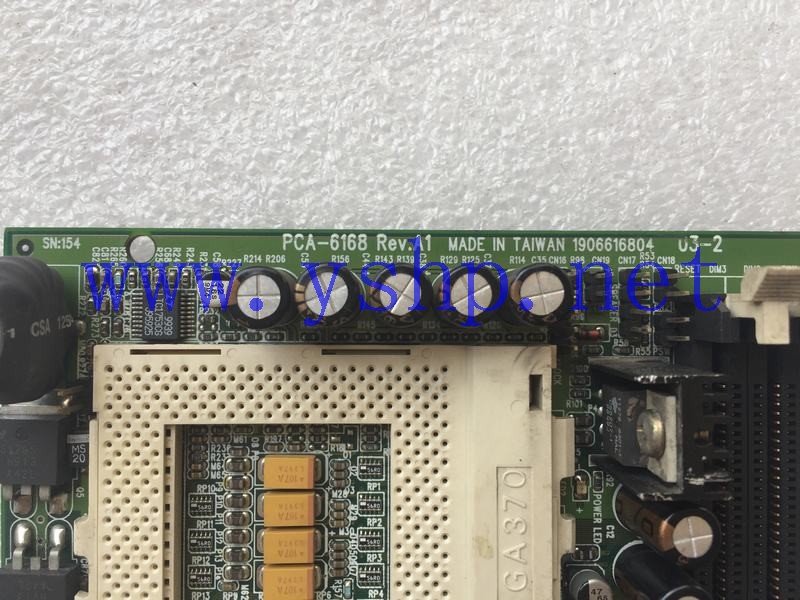 上海源深科技 Shanghai   ADVANTECHAdvantechIndustrial  computer mainboard   PCA-6168 REV.A1 带网口 高清图片