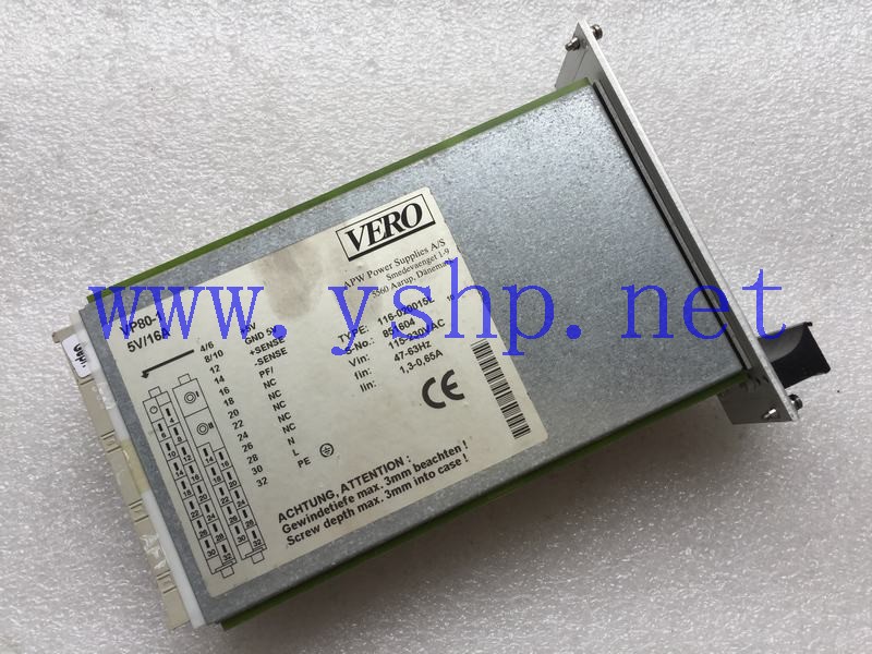 上海源深科技 VERO power supply VP80-1 5V 16A 116-020015L 高清图片