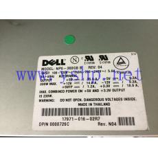 DELL PowerEdge PE1300  Server Power Supply   NPS-300GB B 17971-016-02R7 0726C